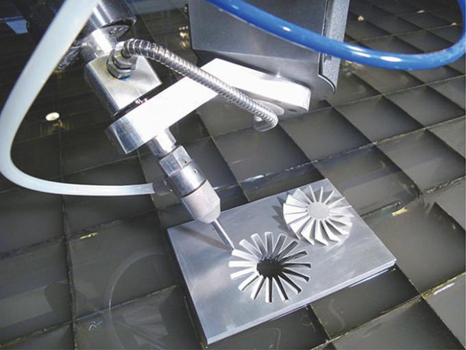 Aluminium alloy cnc water Jet cutting machine 0-15meter/min 3.7L/min