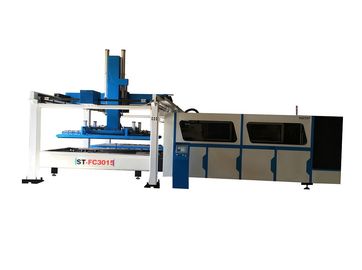 China Full automatic CNC metal fiber laser cutting machine with loading and unloading system supplier