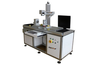 China Customized  Fiber Laser Marking Machine for Cylindrical Surface and Round Products supplier
