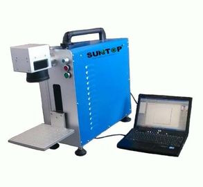 China Portable Fiber Laser Marking Machine for Auto Parts / Hardware Marking Power 30W supplier
