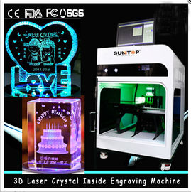 China 3D Crystal Laser Inner Engraving Machine 2000HZ speed 120,000 dots / Minute supplier